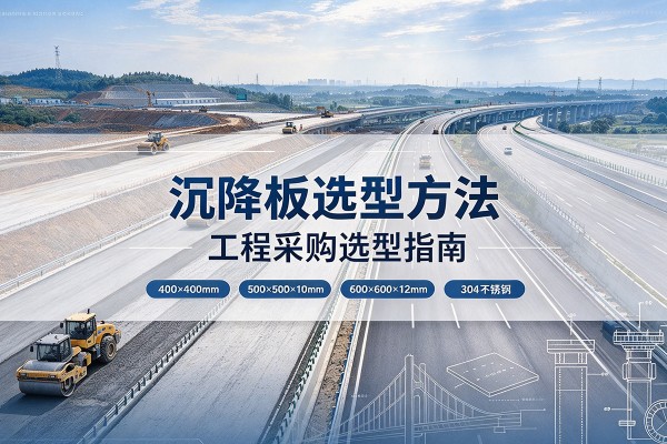 高平沉降板选择方法