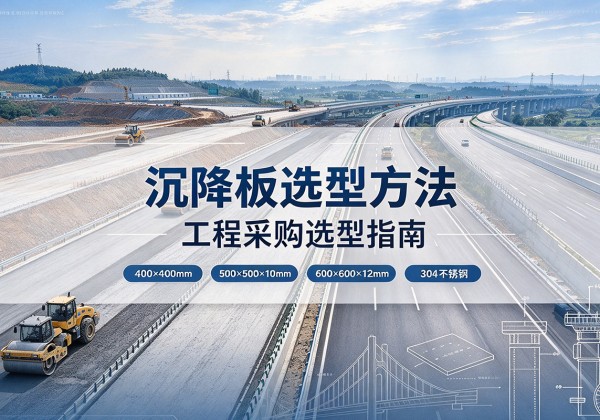 高平沉降板选择方法